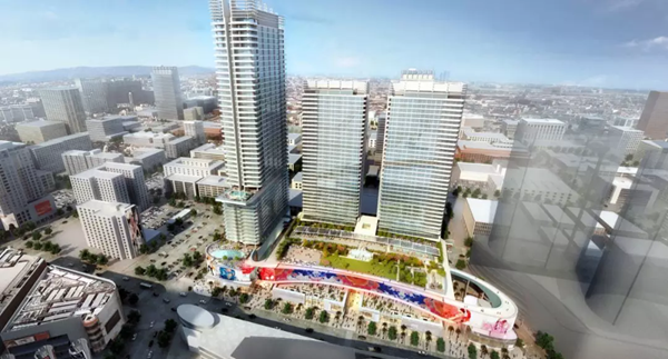 三(san)思3500平方(fang)米戶外LED屏在美國西岸再造(zao)一(yi)箇“時(shi)